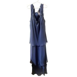 Alex evening navy blue dress size 10